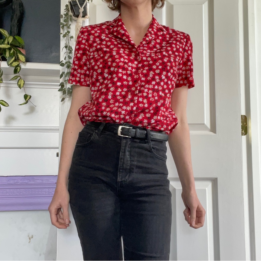 Vintage floral blouse